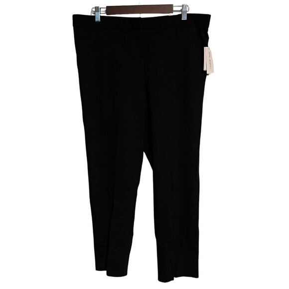 Amanda + Chelsea Alex Pant Size 16 Modern Fit Ankle Pants Black Comfort Waist NW - Picture 1 of 9